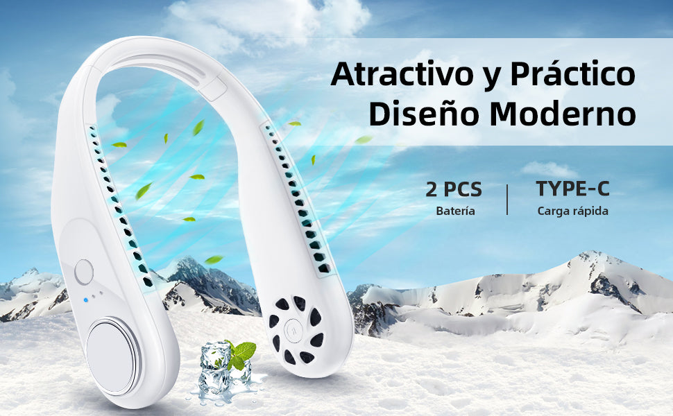 Ventilador de cuello portátil