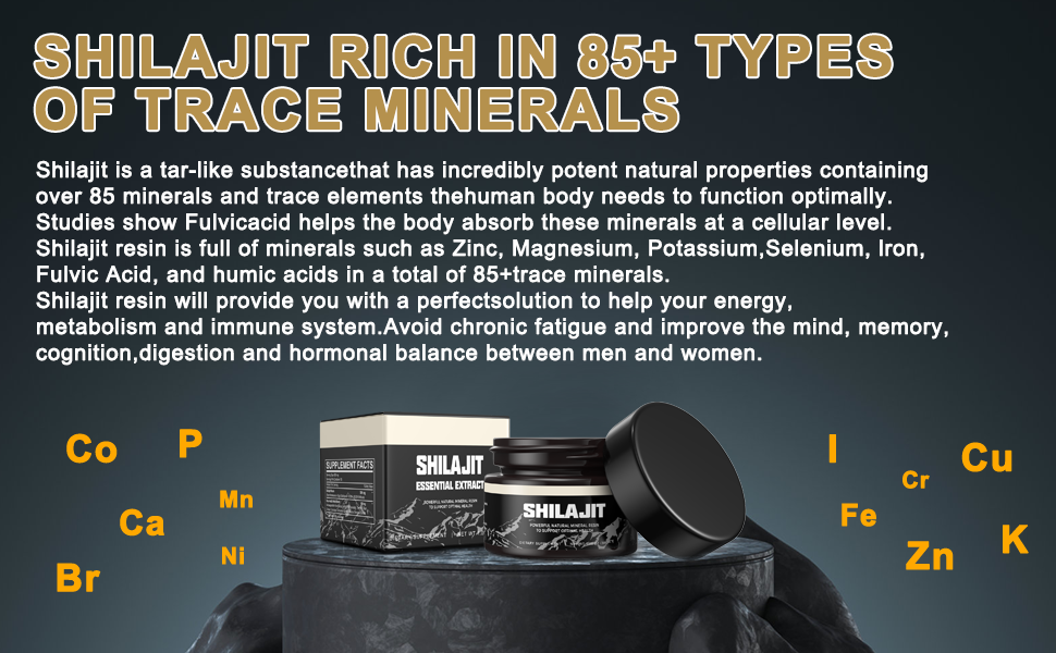 Resina orgánica pura del Himalaya SHILAJIT 100g