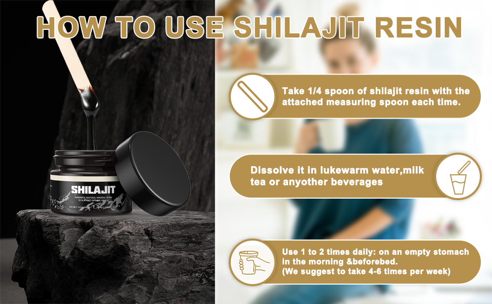 Resina orgánica pura del Himalaya SHILAJIT 100g