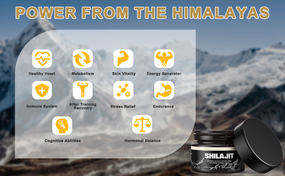 Resina orgánica pura del Himalaya SHILAJIT 100g